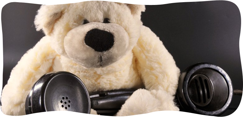 Nounours au téléphone
